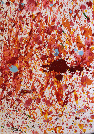Shozo SHIMAMOTO - Gemälde - Bottle crash