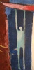 Michel DELAQUAIZE - Pittura - Homme bleu à la pirogue rouge 