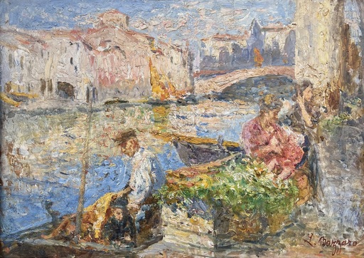 Leonardo BAZZARO - Gemälde - chioggia