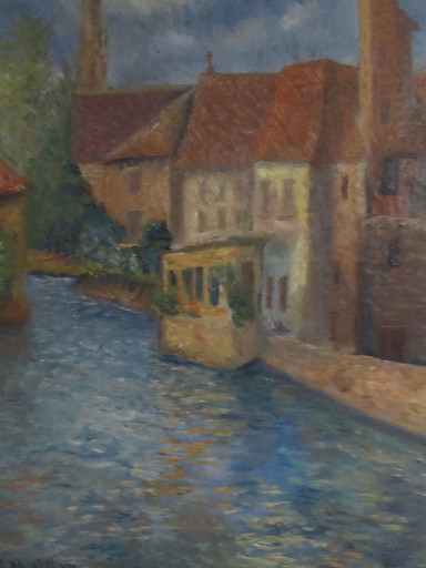 Alexander MAGARAM - Peinture - Canal à Bruges