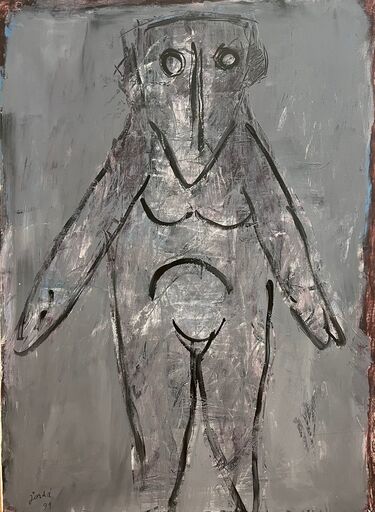 Juan JORDA - Peinture - Femme aux bras ballants 
