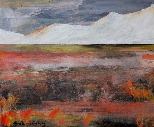 Nina URUSHADZE - Painting - Orange Field