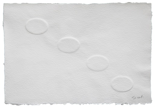 Turi SIMETI - Disegno Acquarello - 4 ovali bianchi 