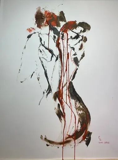 Françoise LEBLANC - Drawing-Watercolor - FEMME QUE J'AIME 1