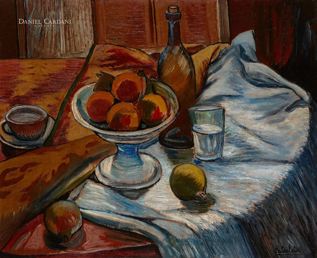 Bodegón de las granadas by | Rafael ZABALETA FUENTES | buy art online |  artprice