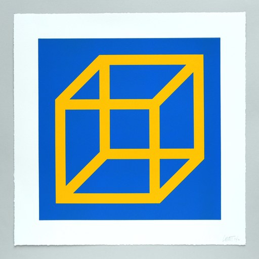 Sol LEWITT - Print-Multiple - Open Cube in Color on Color Plate 06