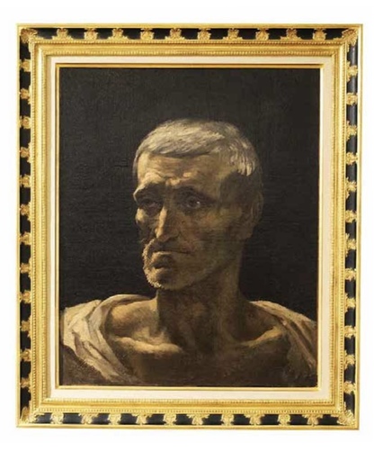 Théodore GÉRICAULT - Gemälde - Portrait de naufragé, dit « le père »