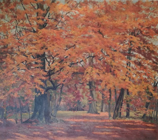 Fernand LAROCHE - Gemälde - Herfstbos