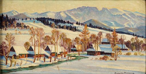 Mieczyslaw FILIPKIEWICZ - Peinture - Winter Landscape