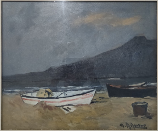 Alceu RIBEIRO - Gemälde - Barcas