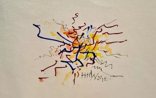 Hans WRAGE - Drawing-Watercolor - Ohne Titel - # 23680