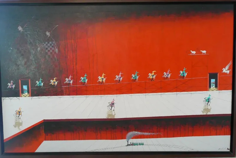A La Caso Del Tren By Trino Sanchez Buy Art Online Artprice