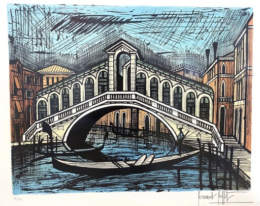 Bernard BUFFET - Print-Multiple - Le pont du Rialto