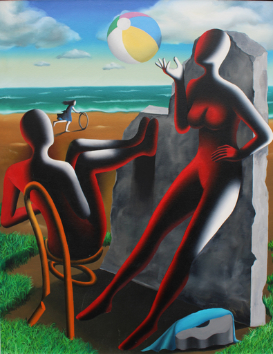 Mark KOSTABI - Painting - Blank Zone