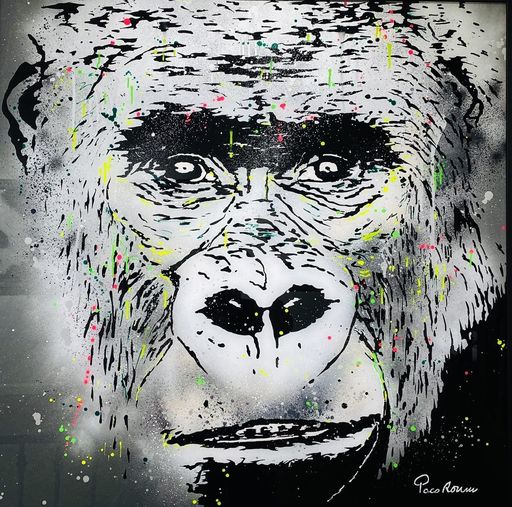 PACO ROUM - Painting - Silver Kong