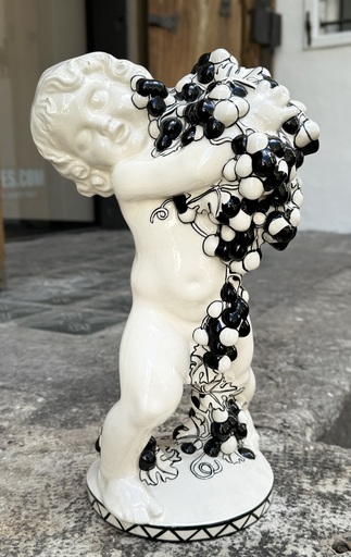 Michael POWOLNY - Escultura - Jahreszeiten-Putto - Herbst
