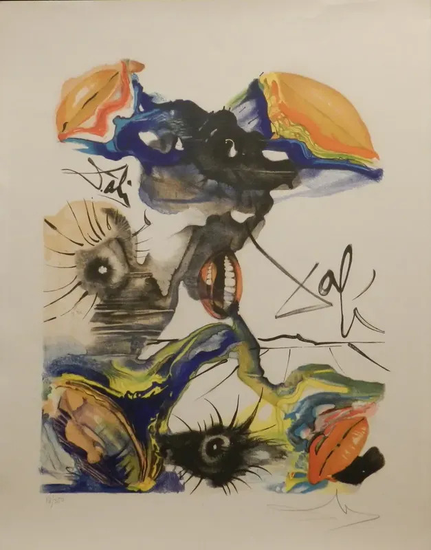 萨尔瓦多·达利 - the butterfly & the lips the lips