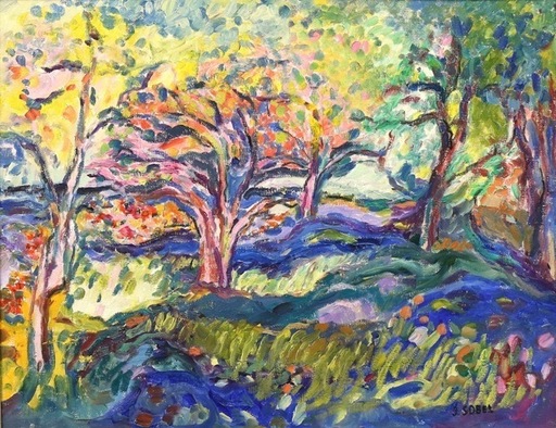 Jehudith SOBEL - Painting - A Woodstock Landscape