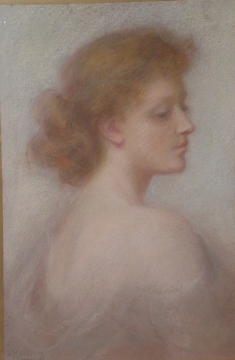 M. GEMMELL - Pintura - A beautiful young lady