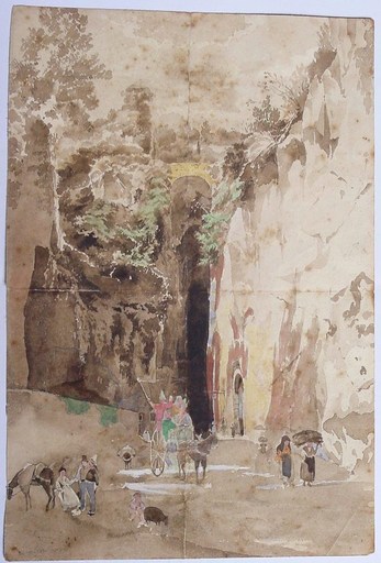 Disegno Acquarello - Grotta di Posillipo