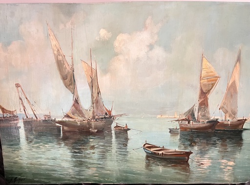 Giovanni MEROLI - Gemälde - Marina