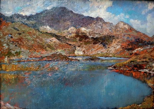 Gioachimo GALBUSERA - Gemälde - Laghetto Moesola au nord de Lugano