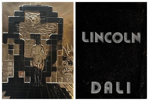 Salvador DALI - Scultura Volume - Lincoln in Dalivision Gold Bas Relief