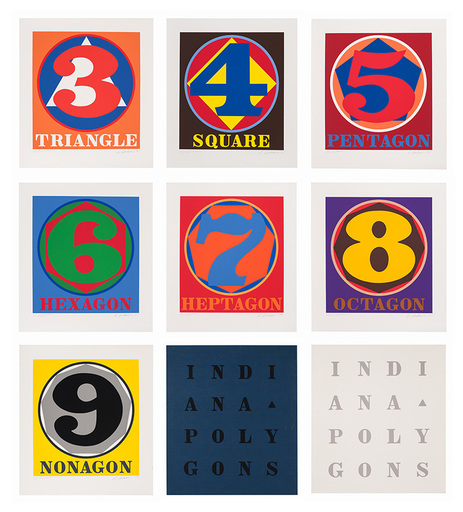 Robert INDIANA - Print-Multiple - Polygons, 1975