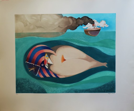 Enrique MARIN MUÑOZ - 版画 - La baleine