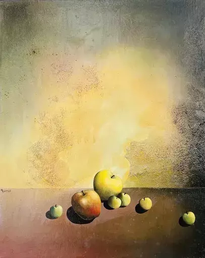 Michèle BATTUT - Pittura - Nature morte aux fruits 