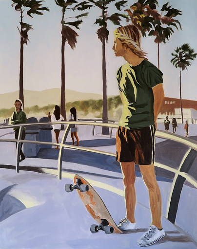 Karine BARTOLI - Painting - Skater Venice Beach 