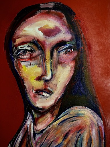 Antonio VERONESE - Painting - La fille à côté