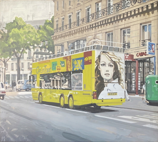弗朗索瓦•布瓦龙 - 绘画 - Le bus Open-Tour