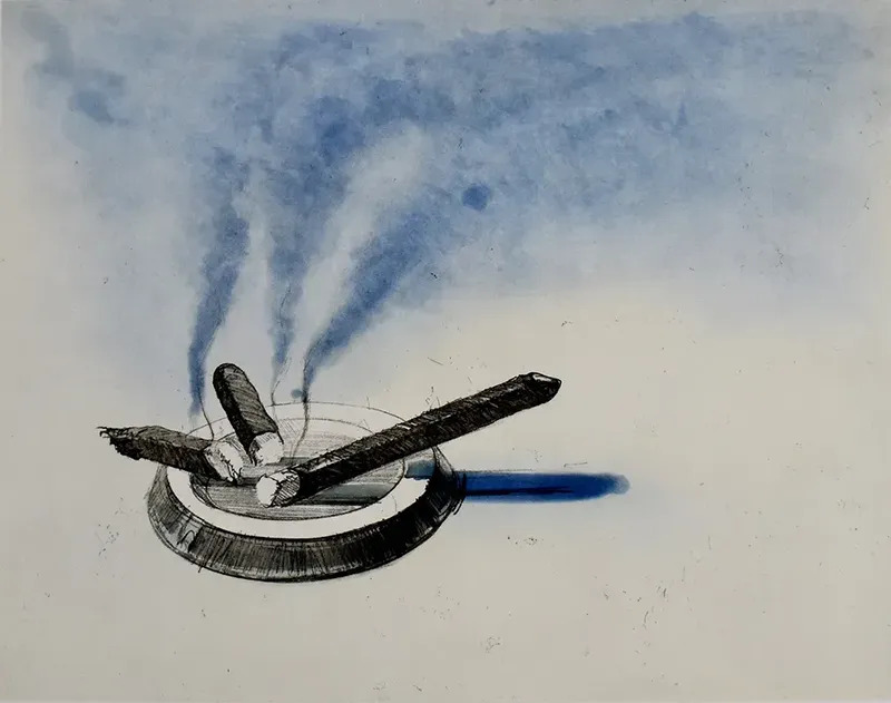 Cigars, from Recent Etchings II Morton Wayne THIEBAUD