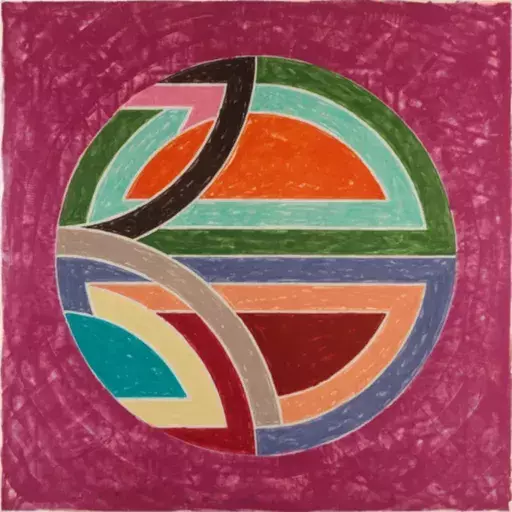 Frank STELLA - Stampa-Multiplo - Sinjerli Variation Squared With Colored Ground I