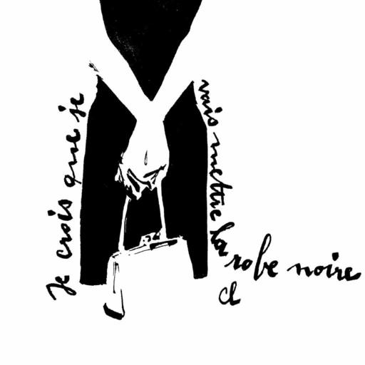 Marc-Antoine COULON - Disegno Acquarello - La Petite Robe Noire