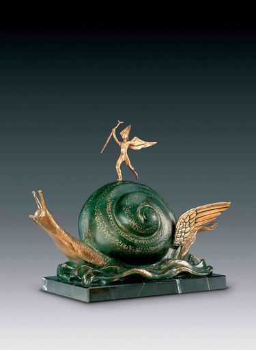 萨尔瓦多·达利 - 雕塑 - Snail and the Angel, Escargot et ange