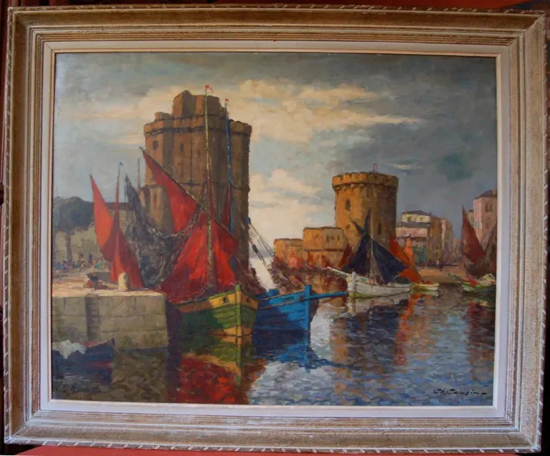 le port de La Rochelle by | Charles Eugène COUSIN | buy ...
