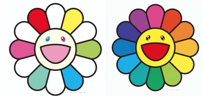 Takashi MURAKAMI - Grabado - Smile every day with Flowers / Smile On, Rainbow Flower!