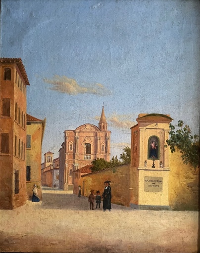 Alessandro PRAMPOLINI - Painting - chiesa di santagostino reggio emilia
