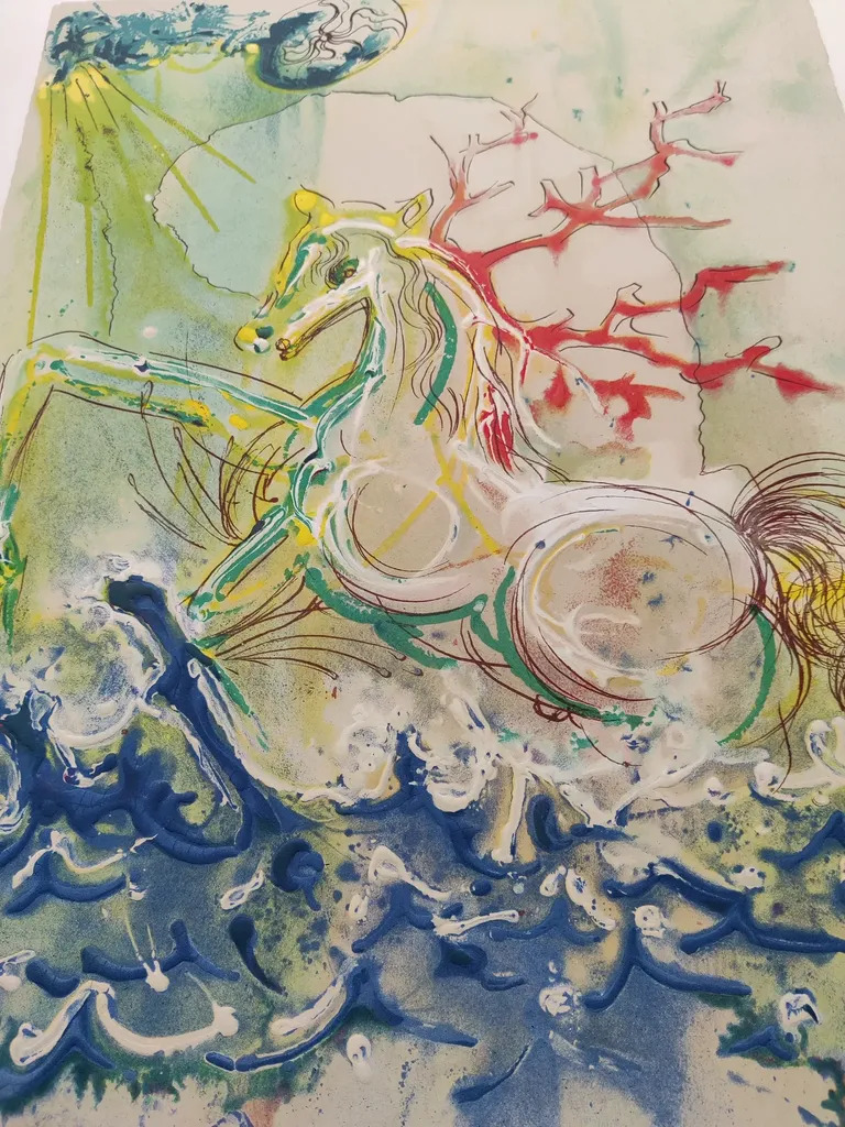 Neptune, from the series Les Chevaux Daliniens by | Salvador DALI