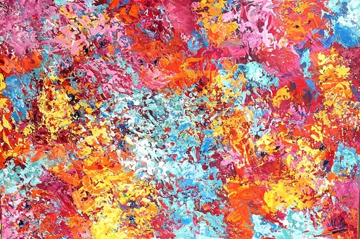 Nicole AZOULAY - Painting - Explosion de Couleurs 