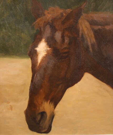 Lucy Elizabeth KEMP-WELCH - Painting - Working horse