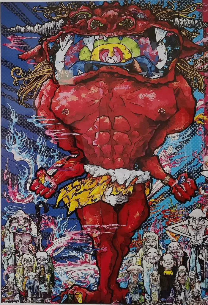 Red Demon And Blue Demon With 48 Arhats by | Takashi MURAKAMI