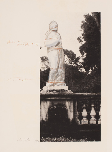 CHRISTO - Print-Multiple - Wrapped Venus, Project for Villa Borghese, Rome, 1974