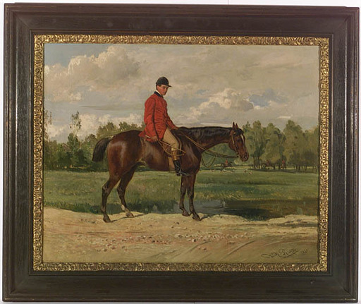 Wilhelm RICHTER - Dibujo Acuarela - "Horseman" by Wilhelm Richter 