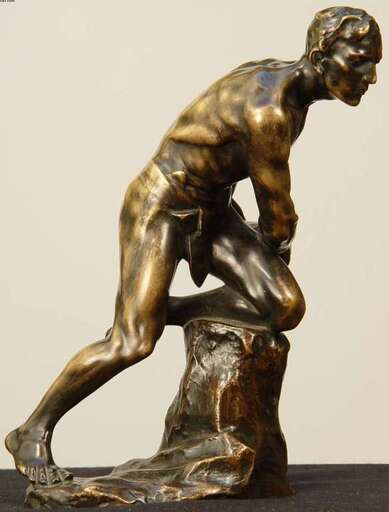 Ferdinand LÜGERTH - 雕塑 - Rock Mover Slave