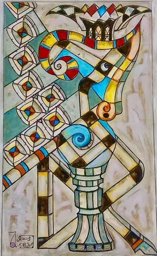 Arnaud GRACIENT - Painting - Scacus