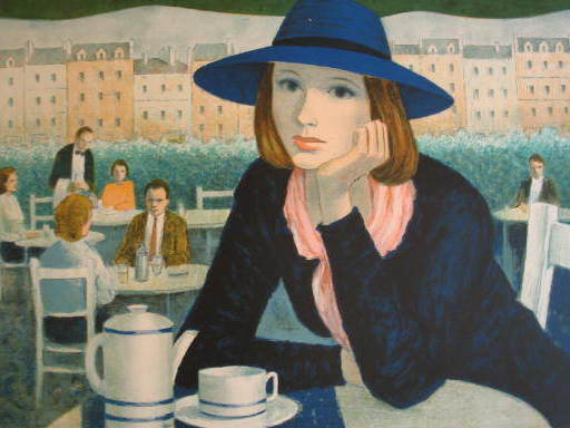 Angelina LAVERNIA - Print-Multiple - Le chapeau bleu,1985.