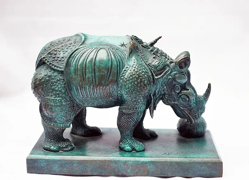salvador dali rhinoceros painting salvador dali rhinoceros painting